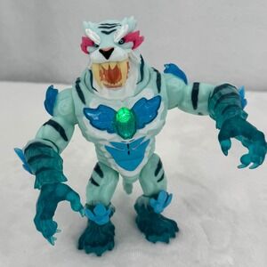 MrBeast Lab Cryo Lab Collector Action Figure Light Blue Tiger, Lights & Sounds